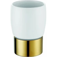 Стакан для зубных щеток Azario Elvia AZ-126AG настольный, золотой