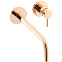 Смеситель для раковины Paffoni Light LIG104ROSE70 встраиваемый, без донного клапана, розовое золото