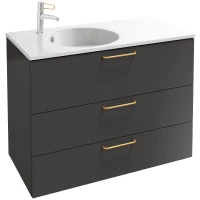 Тумба серый антрацит 100 см Jacob Delafon Odeon Rive Gauche EB2534-R8-N14