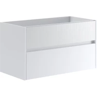 Тумба под раковину Onsen Niwa White 71-BP-090-M03-V03 89,5 см, подвесная, белый матовый