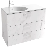 Тумба белый мрамор 100 см Jacob Delafon Odeon Rive Gauche EB2534-R6-NR4