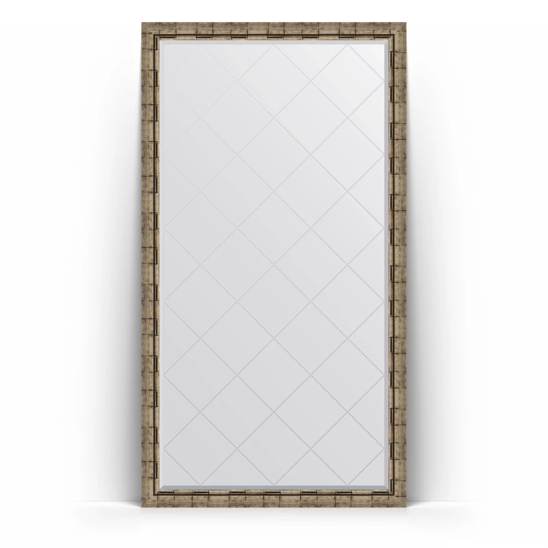 Зеркало напольное 108x198 см серебряный бамбук Evoform Exclusive-G Floor BY 6347