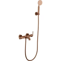 Смеситель для ванны Boheme Eterna 173-CB с душевым гарнитуром, медь матовая