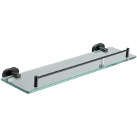 Полка стеклянная Belz B90107 50 см, черный матовый
