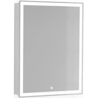 Зеркальный шкаф 60x80,1 см белый Jorno Slide Sli.03.60/W