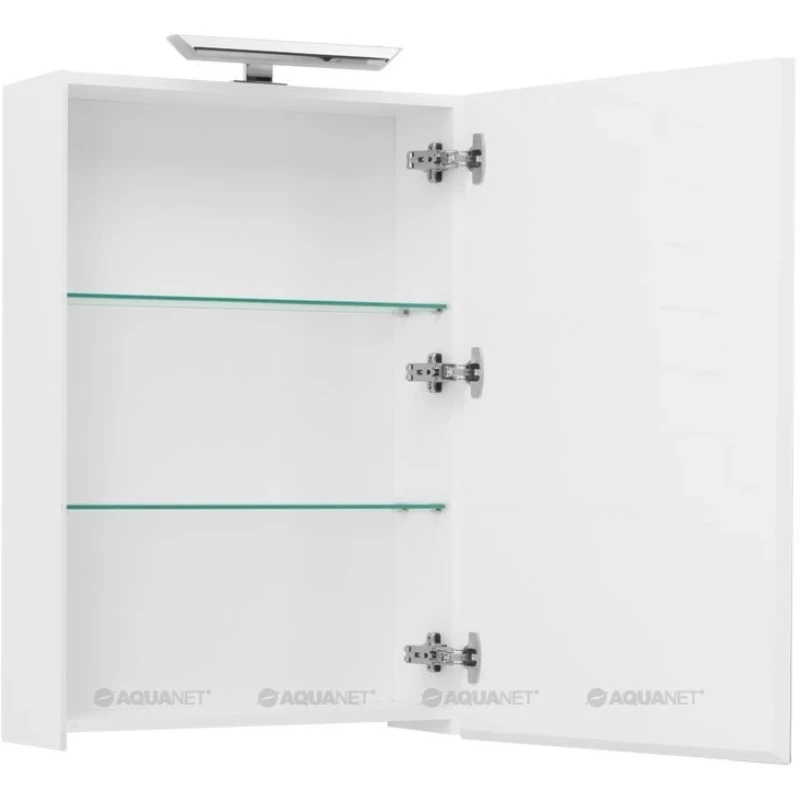 Зеркальный шкаф 60x87,3 см с белый R Aquanet Йорк 00202087