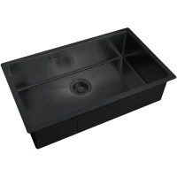 Кухонная мойка Zorg ZL R 740440 GRAFIT 74x44 см, графит
