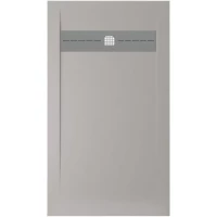 Душевой поддон Allen Brau Infinity 8.21004-PGM 140x80 см, из литьевого мрамора, прямоугольный, платина матовый