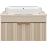 Тумба под раковину Brevita Enfida ENF-06070-0341Я 70,7 см, подвесная, со столешницей, бежевый матовый