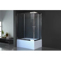 Душевой уголок с поддоном Royal Bath RB8120BP-T-CH-L 120x80 см L, профиль хром, стекло прозрачное