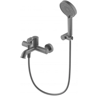 Смеситель для ванны Wonzon & Woghand Tor WW-88037073-BGM с душевым гарнитуром, темный графит матовый