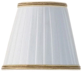 Абажур белый с золотым кантом Tiffany World TW14-01.50-bi/oro абажур деревянный