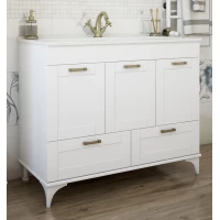 Тумба белый матовый 102,6 см Sanflor Ванесса C0002145