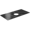 Столешница 100 см темно-серый глянец для накладных раковин Kerama Marazzi Plaza Classic Риальто PL1.VT93\100T - 1