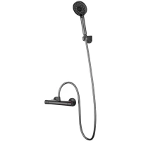 Термостат для душа Wonzon & Woghand Inn 5 WW-B1005-A-BGG с душевым гарнитуром, темный графит матовый