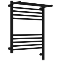 Полотенцесушитель электрический Сунержа Богема с полкой 3.1 31-6007-6050 600x500, МЭМ правый, черный матовый