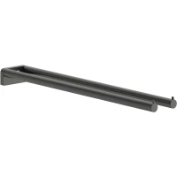 Полотенцедержатель Hansgrohe AddStoris S 41787340 44,1 см, двойной, черный хром матовый