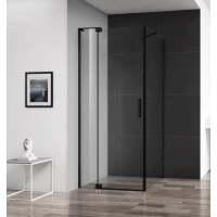 Душевой уголок 90-100x99,5 см Cezares SLIDER-AH-1-100-90/100-C-NERO прозрачное