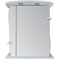 Зеркальный шкаф Misty Лиана Э-Лиа02065-01СвЛ 65x72 см L, с подсветкой, выключателем, белый глянец