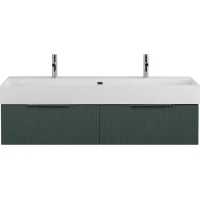 Тумба под раковину Cezares Premium 55430 120,4 см, подвесная, Plisse Verde Opaco