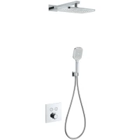 Душевой комплект Wonzon & Woghand WW-D2017-B-CR 300x200 мм, с термостатом, хром