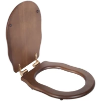 Сиденье для подвесного унитаза орех/золото Tiffany World Bristol TWBR85noce/oro
