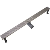 Душевой трап (лоток) Knotlor Storm SDRW0800LBS 80 см, с решеткой, перфорированный, нержавеющая сталь