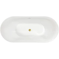 Акриловая ванна Royal Bath Pafos RB611701GD 170x75 см, отдельностоящая, белый
