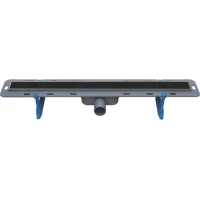 Душевой трап (лоток) Winkiel Vetro WDO-800-09-4413 80 см, с решеткой, щелевой, черный