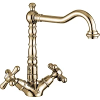 Смеситель для раковины Emmevi Deco Old 12613/BR с донным клапаном, бронза