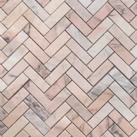 Мозаика Pietrine 7 Rosa Salmone POL fish 23x73x7