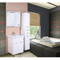 Комплект мебели белый глянец 60 см Onika Балтика 106035 + 1WH302082 + 205816