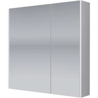 Зеркальный шкаф 70x70 см белый глянец L Dreja Prime 99.9305