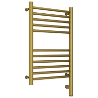 Полотенцесушитель электрический 600x400 состаренная латунь МЭМ правый, перемычка прямая Сунержа Богема 3.0 051-5805-6040