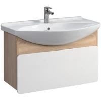 Тумба белый глянец/дуб сонома 75,5 см Belux Чезаро НП 65-01 4810924269379