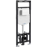 Инсталляция для унитаза WasserKRAFT Alme 15 15TLT.010.ME.WM03 с кнопкой смыва, белый матовый