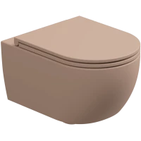 Унитаз подвесной GSG Like LKWCSOEC032 безободковый, торнадо, бежевый матовый