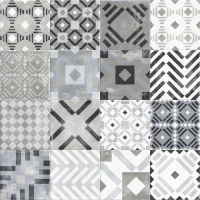 Керамогранит 0003367 Play Labyrinth Mix Grey GREY 20x20
