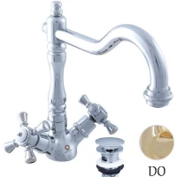 Смеситель для раковины с донным клапаном Rav Slezak Morava Retro MK321.5/8Z