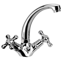 Смеситель для раковины Remer Liberty 13CLICE с донным клапаном, хром