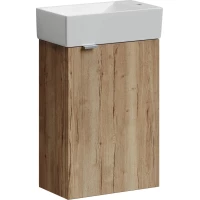 Тумба с раковиной дуб галифакс 37,5 см Sancos Mini MN35EGR + CN5007