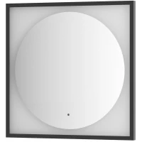 Зеркало 70x70 см черный матовый Defesto Eclipse DF 2232R