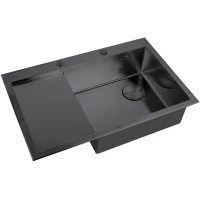 Кухонная мойка Zorg LUX 7851-R GRAFIT 78x51 см, графит