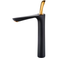 Смеситель для раковины D&K Venice.Baciano DA1032059 золотой/черный матовый