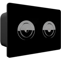 Кнопка смыва Point Венера PN44072BC для инсталляции, черный/хром