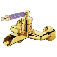 Смеситель для ванны Boheme Vogue Murano 213-MR-V золотой/фиолетовый