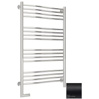 Полотенцесушитель электрический 1000x600 темный титан муар МЭМ левый Сунержа Флюид 2.0 15-5220-1060