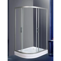 Душевой уголок с поддоном WeltWasser 120/90/189 R 10000012453 120x90 см R, профиль матовый хром, стекло прозрачное