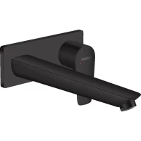 Смеситель для раковины Hansgrohe Talis E 71734670 встраиваемый, без донного клапана, черный матовый