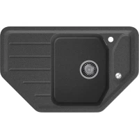 Кухонная мойка GranFest Corner 800E 79x49 см, графит
